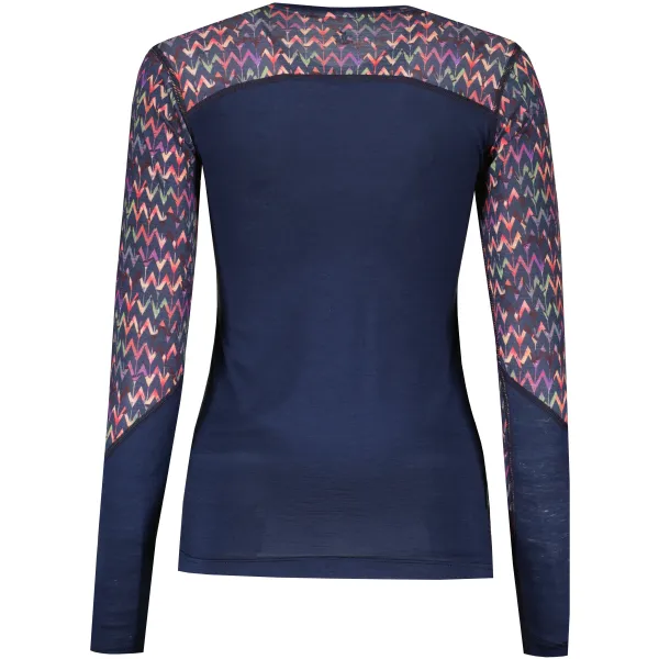  Ženska termo majica SENSOR MERINO IMPRESS 22200031 DEEP BLUE/ORIGAMI 