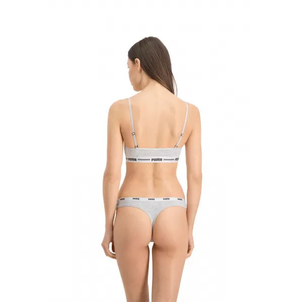  Ženske gaćice PUMA STRING 3P PACK 90759001 BIJELO/SIVO/CRNO 