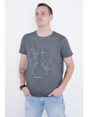 Muška majica kratkih rukava ALTISPORT ARIEN TAMNO SIVA