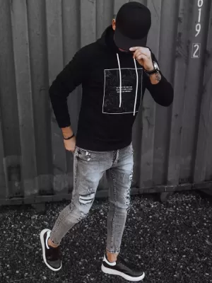 Muška dukserica DSTREET BX5467 CRNI