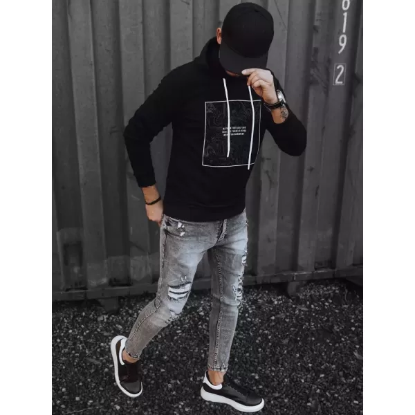 Muška dukserica DSTREET BX5467 CRNI 
