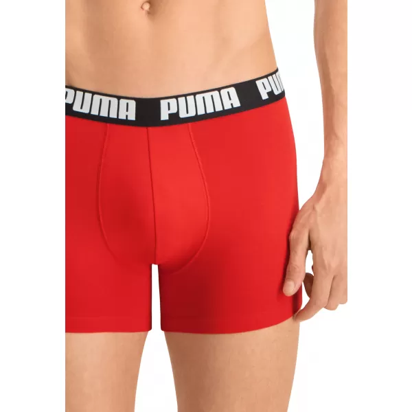 Muške bokserice PUMA BASIC BOXER 2P 90682309 CRVENO/CRNO 
