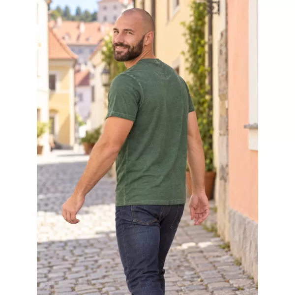  Muška majica kratkih rukava KIXMI PABLO ZELENA 