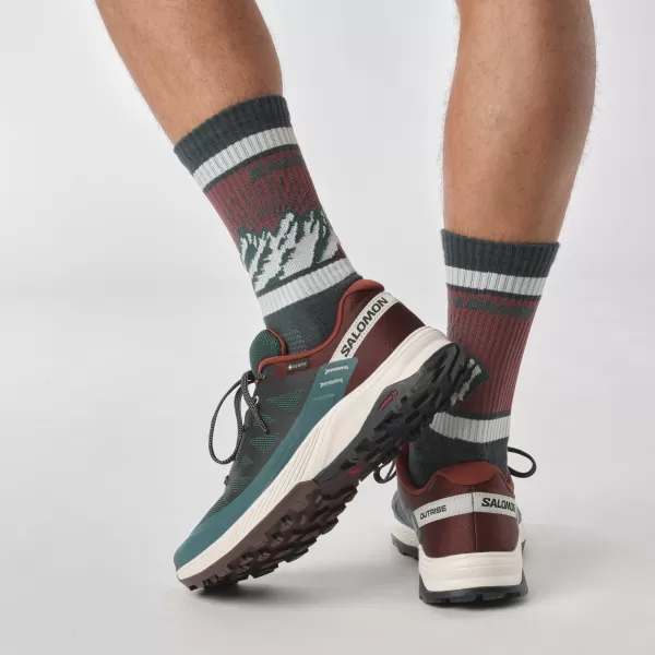  Muške cipele SALOMON OUTRISE GORE-TEX L47142100 PONDEROSA BOR/GORKA ČOKOLADA/LED OD VANILIJE 