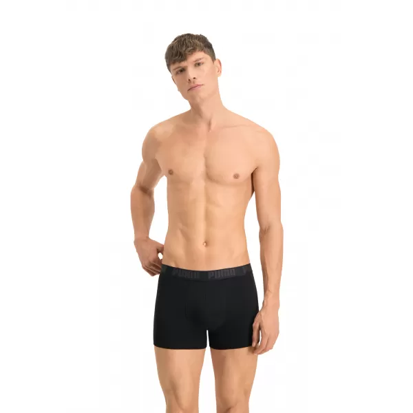  Muške bokserice PUMA HERITAGE STRIPE BOXER 2P 90783805 CRNA 