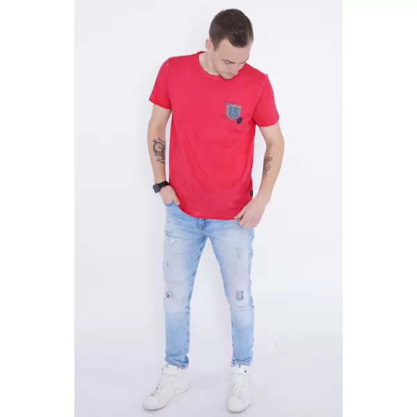  Muška majica kratkih rukava KIXMI PHIL CRVENA 