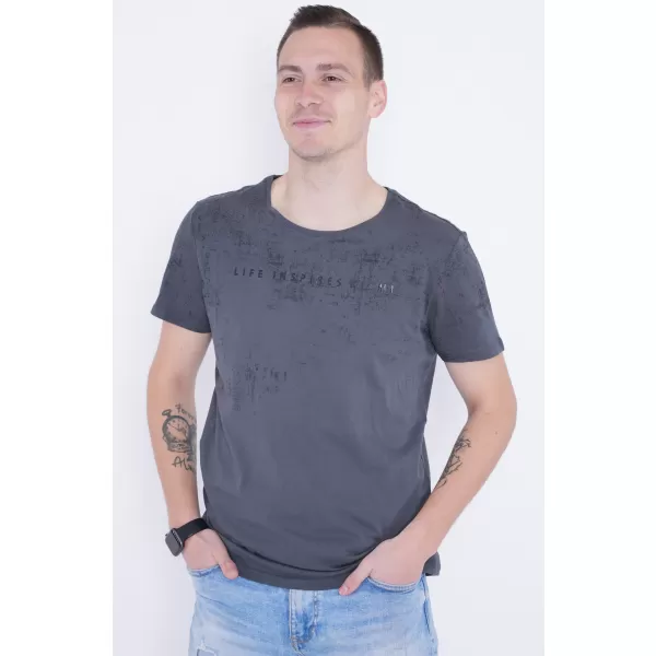  Muška majica kratkih rukava KIXMI PEPPE TAMNO SIVA 