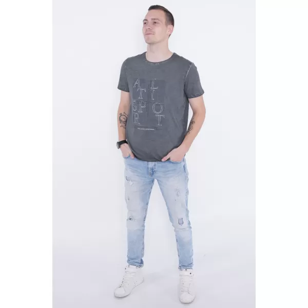  Muška majica kratkih rukava ALTISPORT ARIEN TAMNO SIVA 