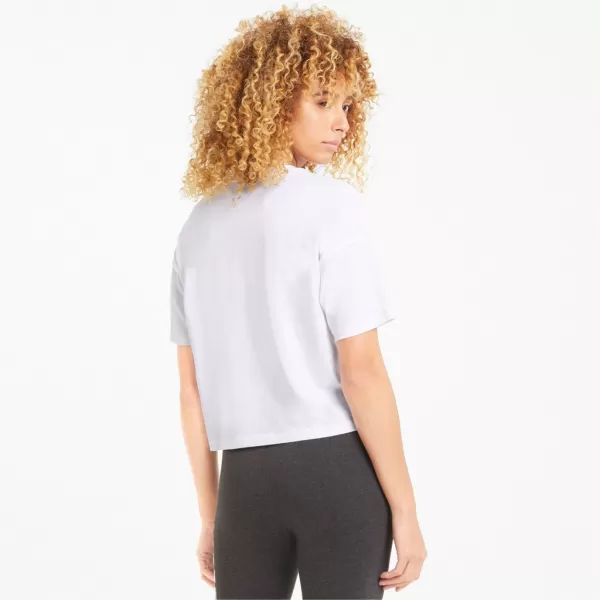 Ženski skraćeni top PUMA ESS CROPPED LOGO TEE 586866-02 BIJELA 
