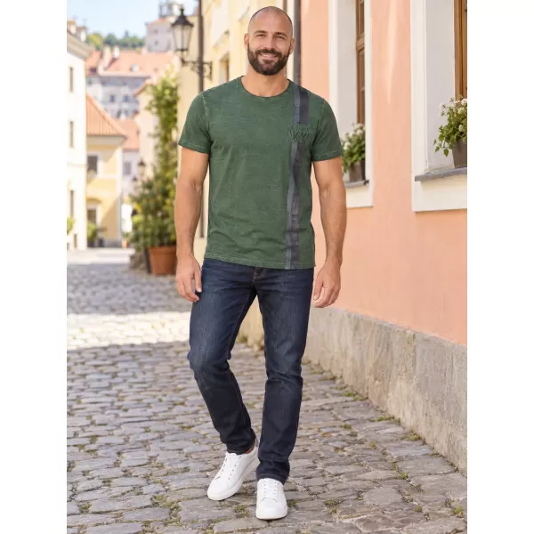  Muška majica kratkih rukava KIXMI PABLO ZELENA 