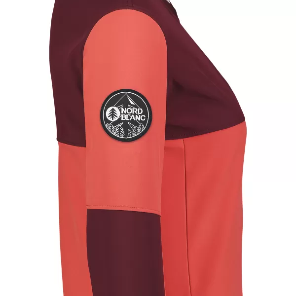  Ženska softshell jakna NORDBLANC COVE NBSSL7656 CRVENI KORALJ 