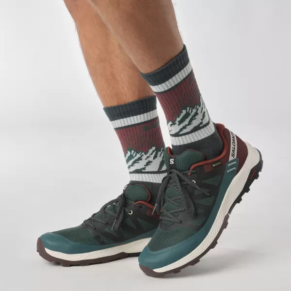  Muške cipele SALOMON OUTRISE GORE-TEX L47142100 PONDEROSA BOR/GORKA ČOKOLADA/LED OD VANILIJE 