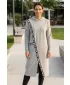 Ženski sweatshirt KIXMI PAIGE SVIJETLO SIVI ODSJAJI