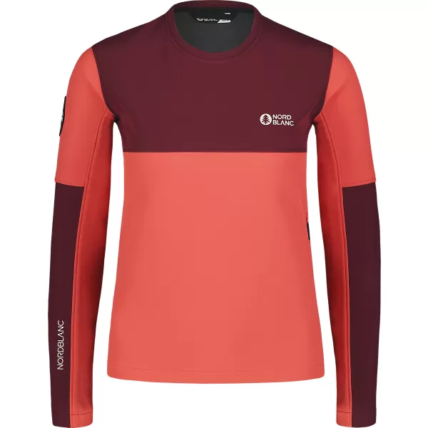  Ženska softshell jakna NORDBLANC COVE NBSSL7656 CRVENI KORALJ 