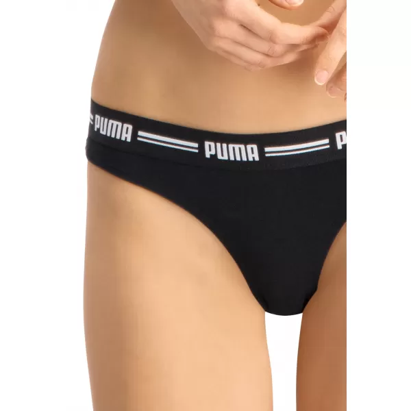  Ženske gaćice PUMA WOMEN STRING 2P PACK 90785403 CRNA 