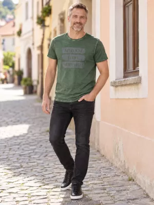 Muška majica kratkih rukava KIXMI PAUL ZELENA
