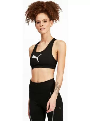 Ženski grudnjak PUMA MID IMPACT 4KEEPS GRAPHIC BRA PM 520306-90 CRNA