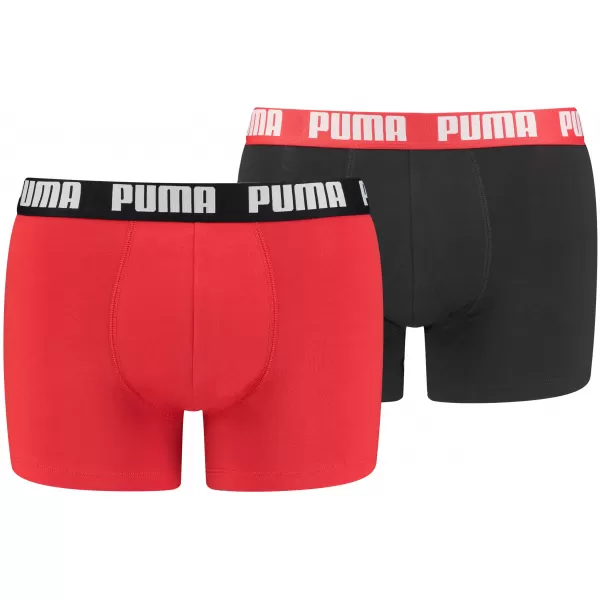  Muške bokserice PUMA BASIC BOXER 2P 90682309 CRVENO/CRNO 