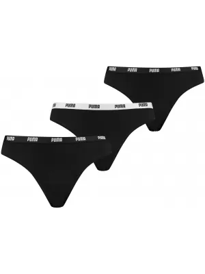 Ženske gaćice PUMA STRING 3P PACK 90759002 CRNA