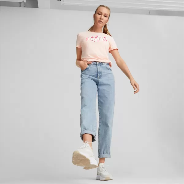  Ženska majica kratkih rukava PUMA ESS+ ANIMAL TEE 673687-66 RUŽIČASTA 