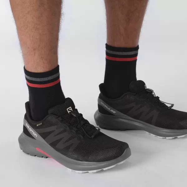  Muške cipele SALOMON HYPULSE GORE-TEX L41595900 CRNO/TIHA SJENA/MJESEČEVA STIJENA 