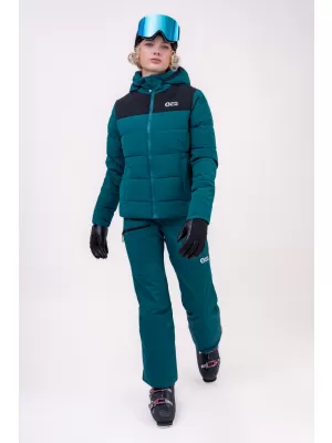 Ženske skijaške hlače NORDBLANC SNOWBALL NBWP7769 ZELENA