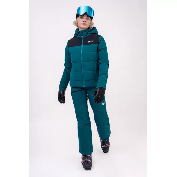  Ženske skijaške hlače NORDBLANC SNOWBALL NBWP7769 ZELENA 