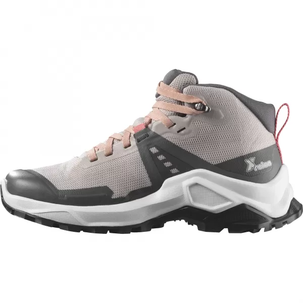  Dječje cipele SALOMON X RAISE MID GORE-TEX L47071500 PEPEO RUŽA/BEŽ BRESKVE/ČAJNA RUŽA 