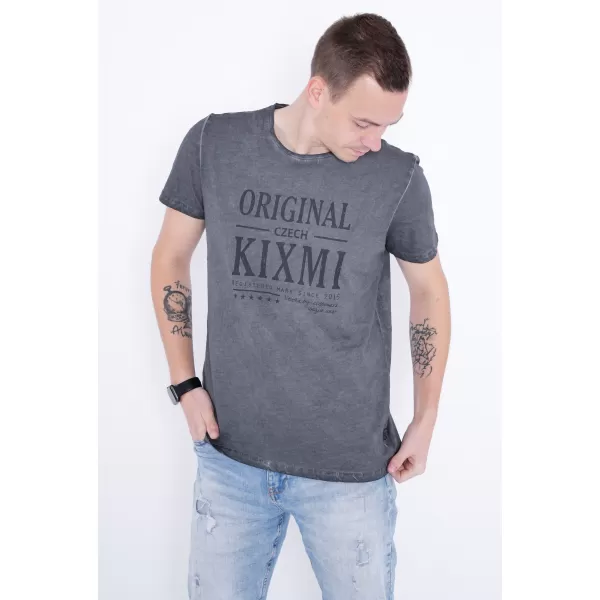  Muška majica kratkih rukava KIXMI PELTON TAMNO SIVA 