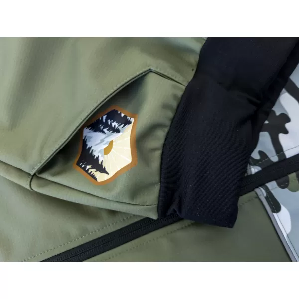  Dječje softshell hlače izolirane WAMU MASKÁČ KAKI 
