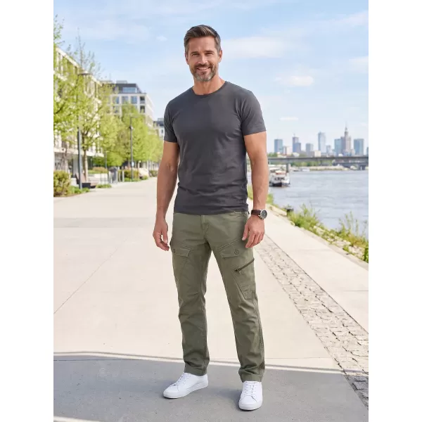  Hlače BRANDIT ADVEN SLIM FIT MASLINA 