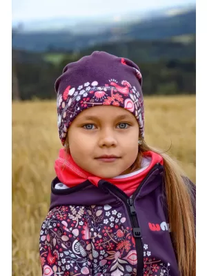 Dječji rubac od flisa WAMU DUBOKA RUŽIČASTA