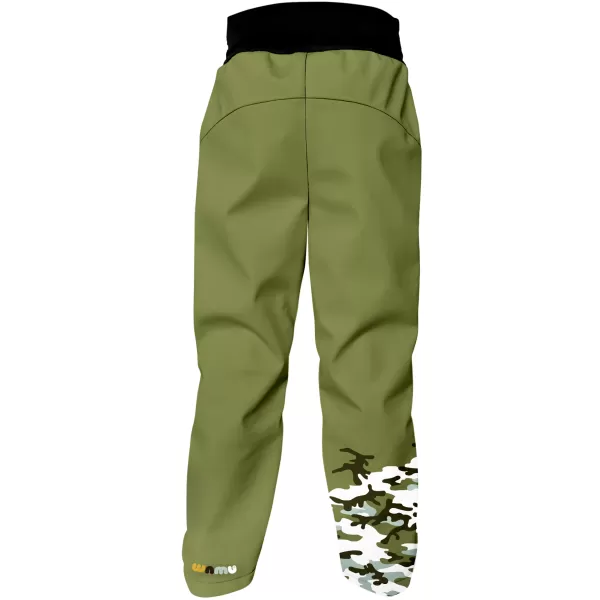  Izolirane dječje softshell hlače WAMU MASKÁČ KAKI 