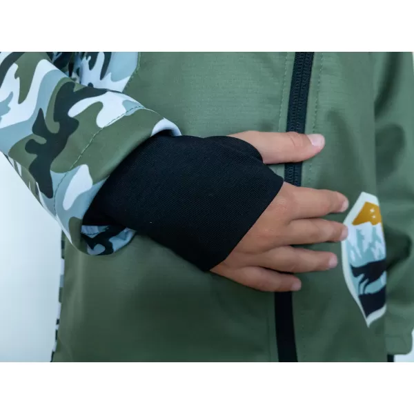  Dječja softshell jakna izolirana WAMU MASKÁČ KAKI 