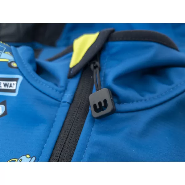  Dječja softshell jakna izolirana WAMU BAGR PLAVI 