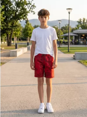 Dječje kratke hlače SAM 73 SANJEEV KS 506 CRVENA