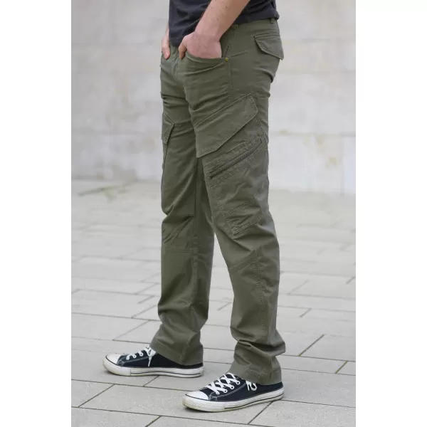  Hlače BRANDIT ADVEN SLIM FIT MASLINA 