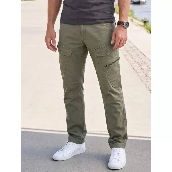  Hlače BRANDIT ADVEN SLIM FIT MASLINA 