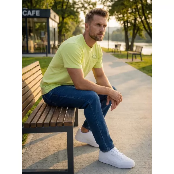  Muška majica kratkih rukava SAM 73 FENAKLID MT 820 SVIJETLOŽUTA 