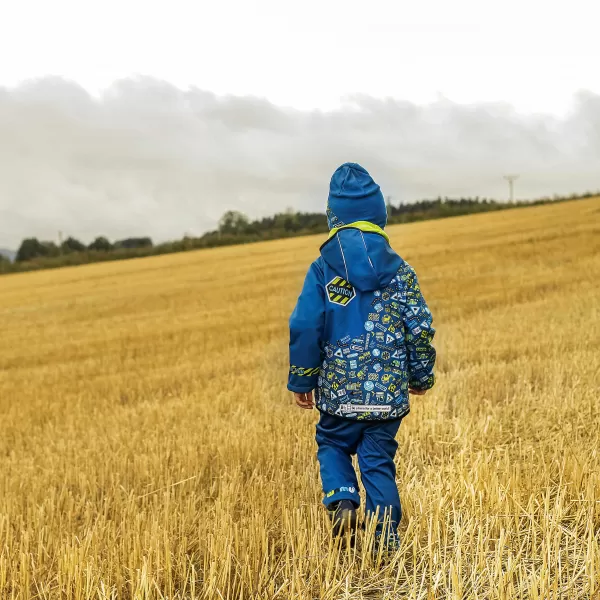  Dječje softshell hlače izolirane WAMU BAGR PLAVI 