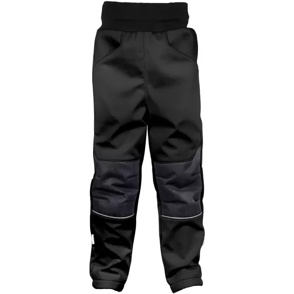  Dječje softshell hlače izolirane WAMU CRNI 