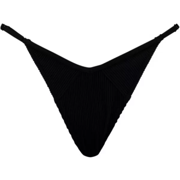  Kupaći kostim PUMA SWIM WOMEN RIBBED TANGA 1P 938068-01 CRNA 