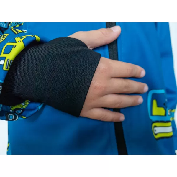  Dječja softshell jakna izolirana WAMU BAGR PLAVI 