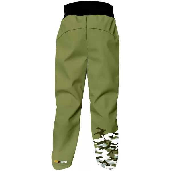  Dječje softshell hlače izolirane WAMU MASKÁČ KAKI 