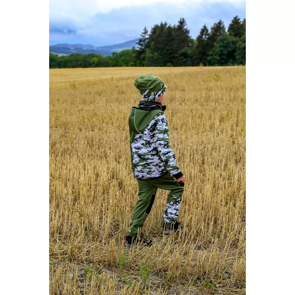  Dječja izolirana softshell jakna WAMU MASKÁČ KAKI 