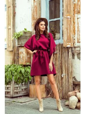 Haljina NUMOCO SOFIA A287-18 BURGUNDIJSKI