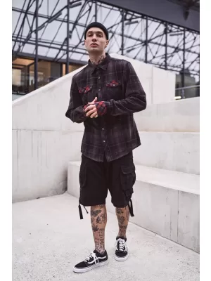 Kratke hlače BRANDIT SAVAGE VINTAGE CARGO CRNI