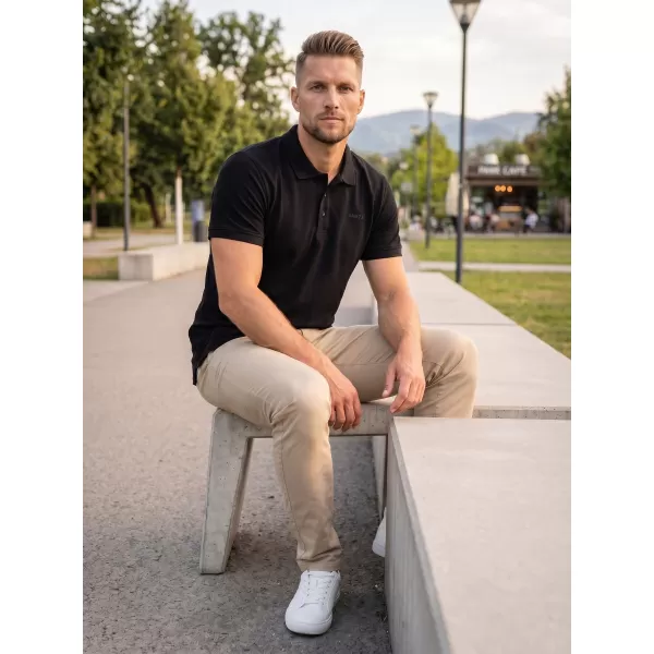  Muška majica kratkih rukava SAM 73 CHRYZ MT 822 CRNA 