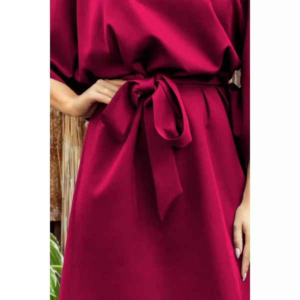  Haljina NUMOCO SOFIA A287-18 BURGUNDIJSKI 