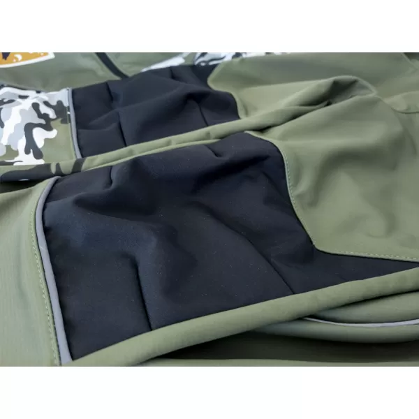  Izolirane dječje softshell hlače WAMU MASKÁČ KAKI 